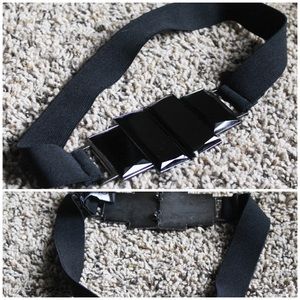 💋bebe💋Black Gemstone Elastic Belt🔥Waist Cincher